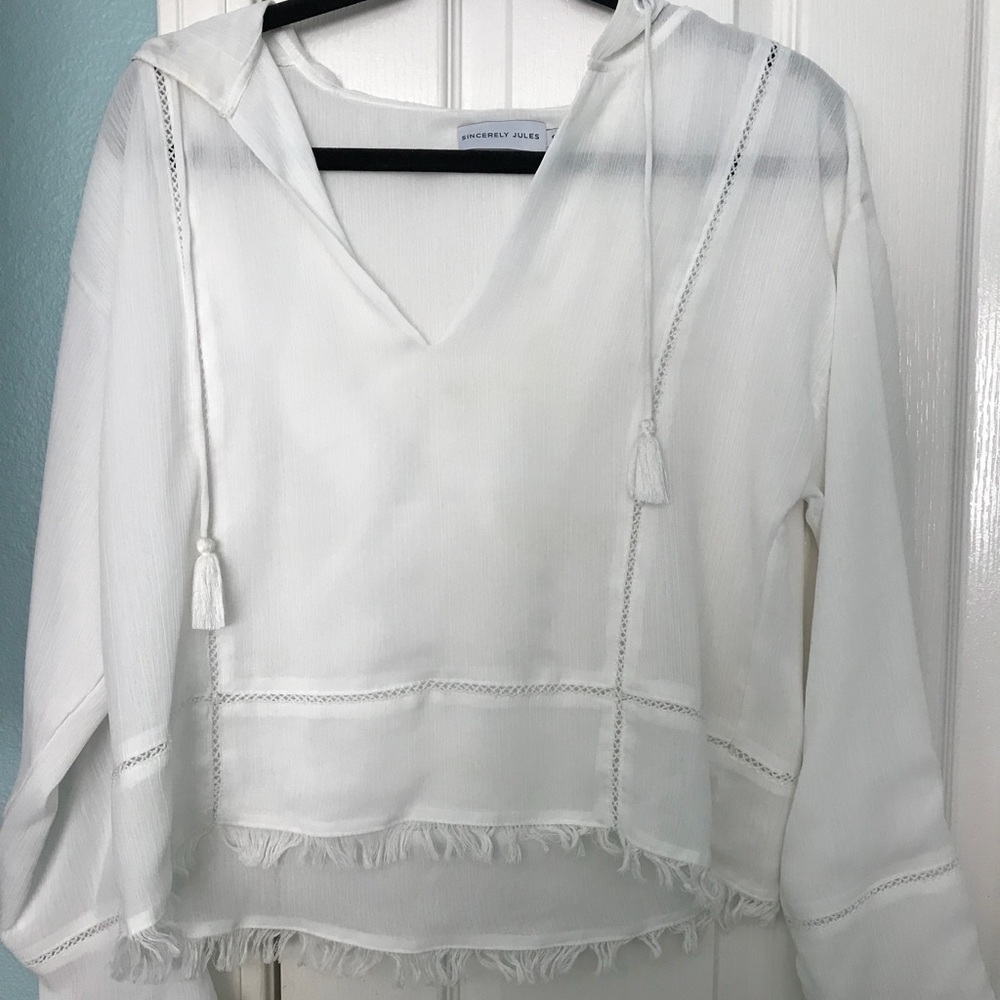 SHOP SINCERLEY JULES LIGHTWEIGHT TOP W/ HOODIE